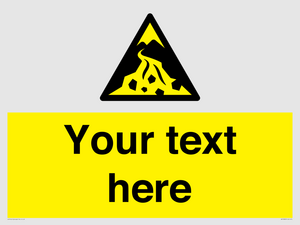 Custom Warning: Debris flow zone